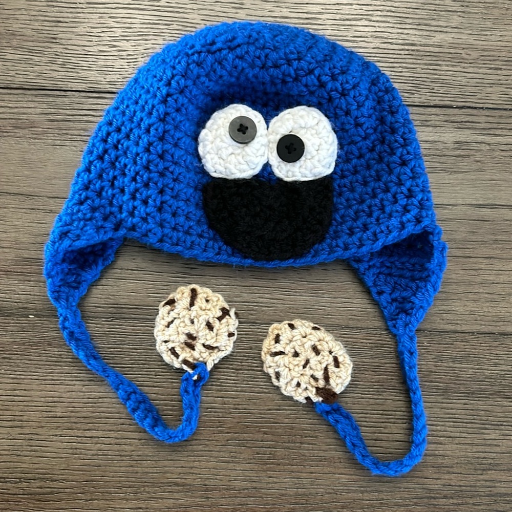 Cookie Monster Knit Hat